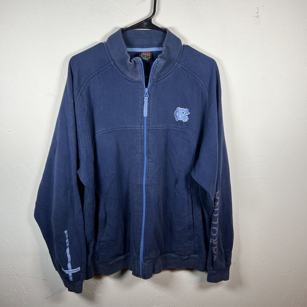North Carolina Tar Heels Jacket Mens Large Blue NCAA Basketball Nike Carolina‎